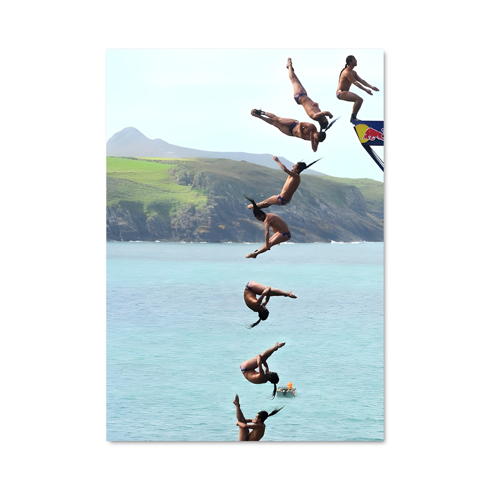 Poster Cliff diving sauts